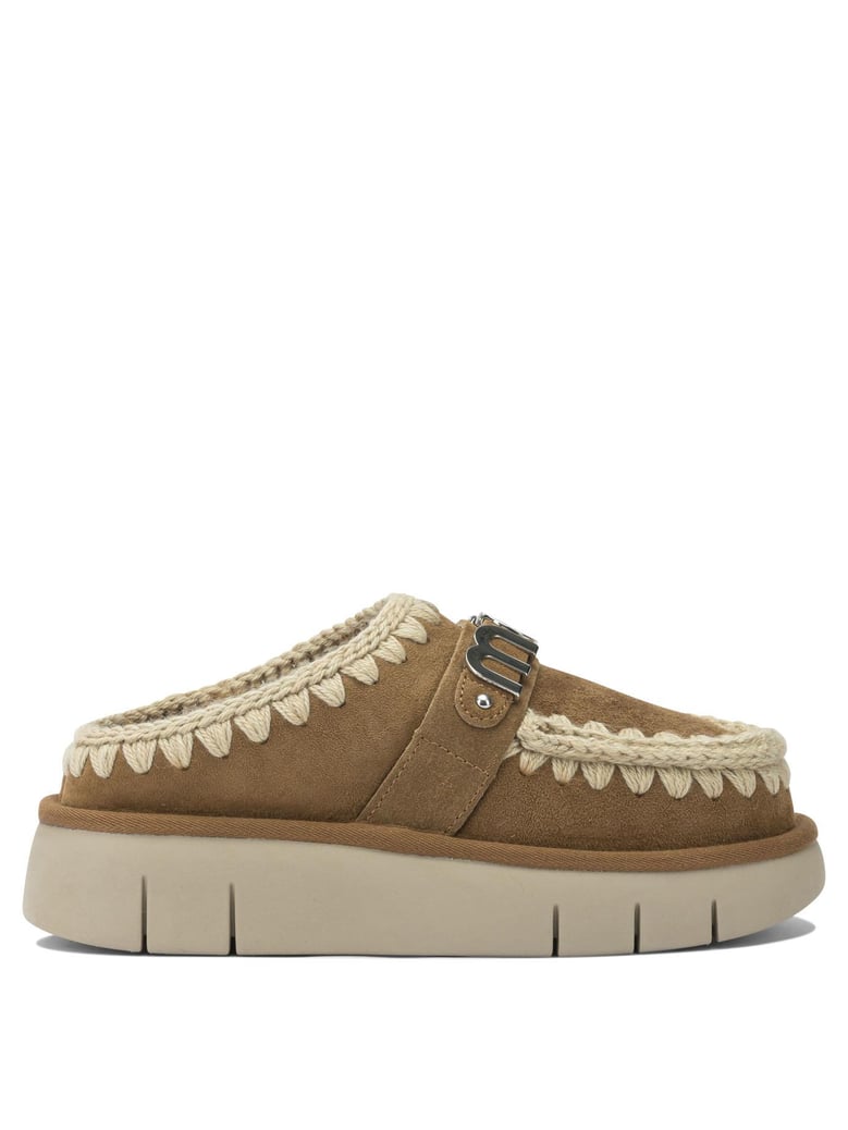 brown sheepskin slippers by Selfnex