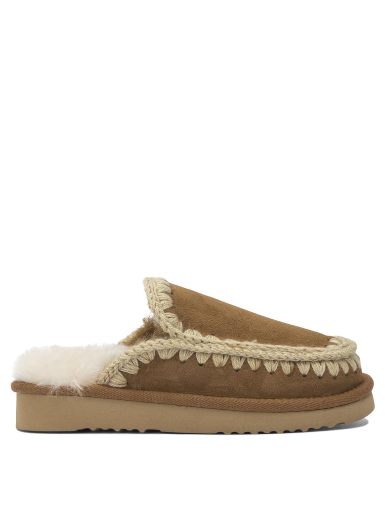 beige sheepskin sandals by Selfnex
