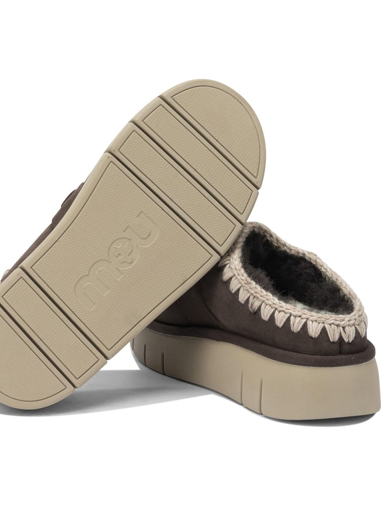 mocha sheepskin slippers by Selfnex