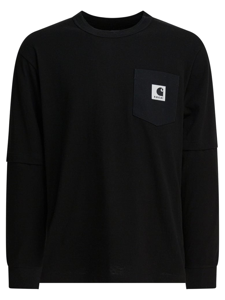 black cotton t-shirt by Selfnex