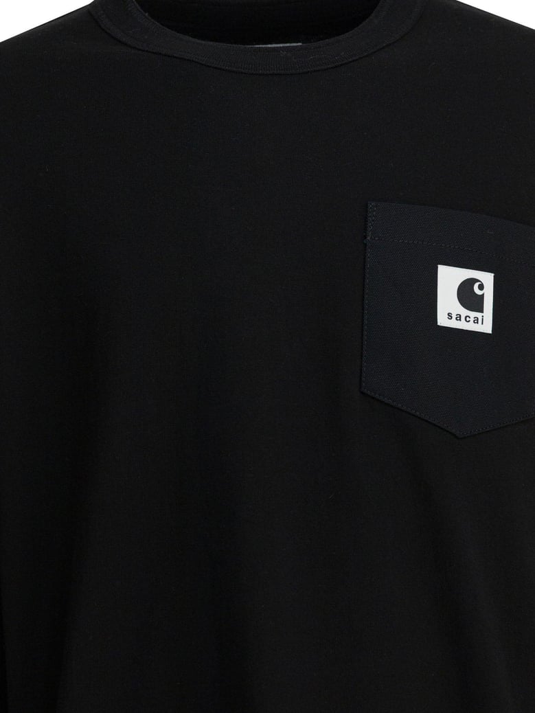black cotton t-shirt by Selfnex