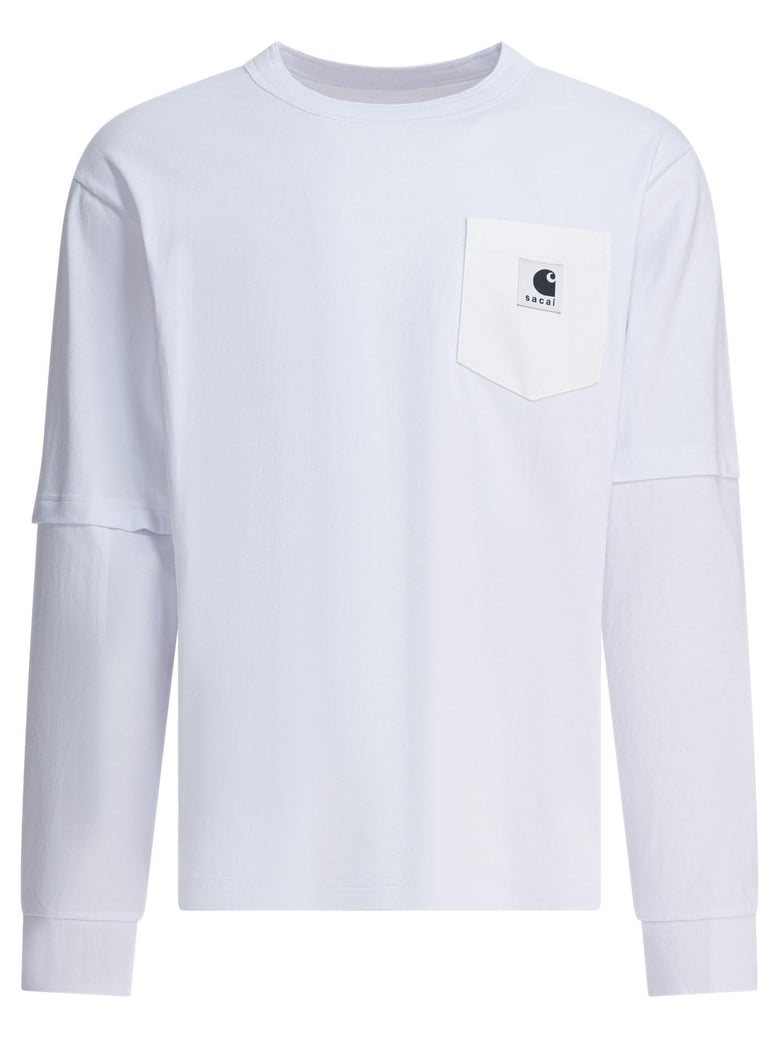 white cotton t-shirt by Selfnex