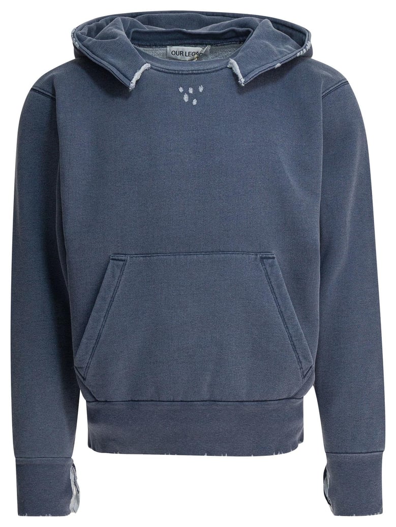 blue organic cotton sweatshirt by Selfnex