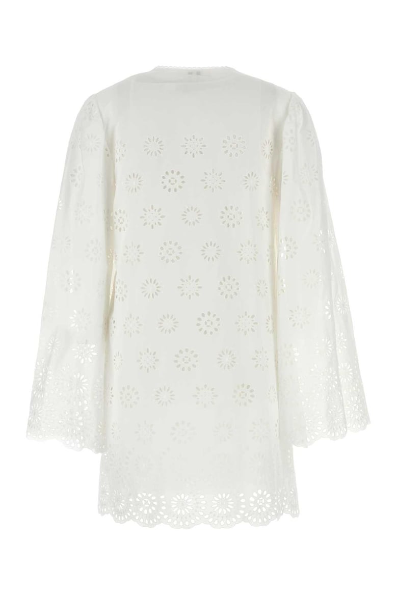 white broderie anglaise mini dress by Selfnex