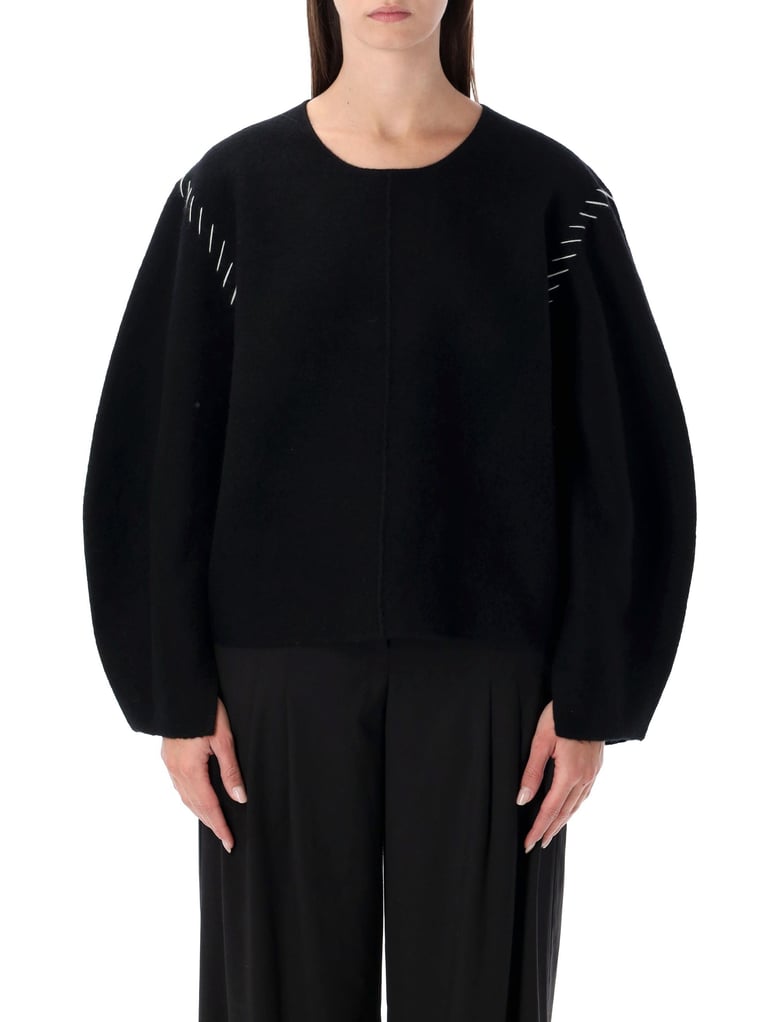 the garment oslo black wool sweater by Selfnex