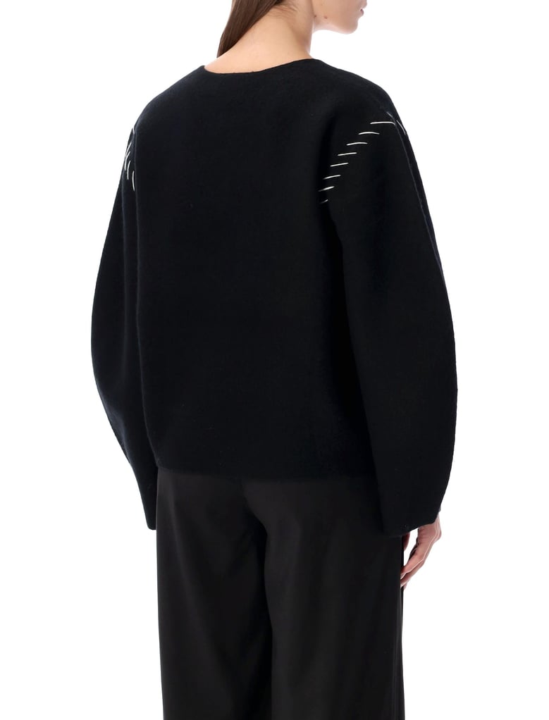 the garment oslo black wool sweater by Selfnex