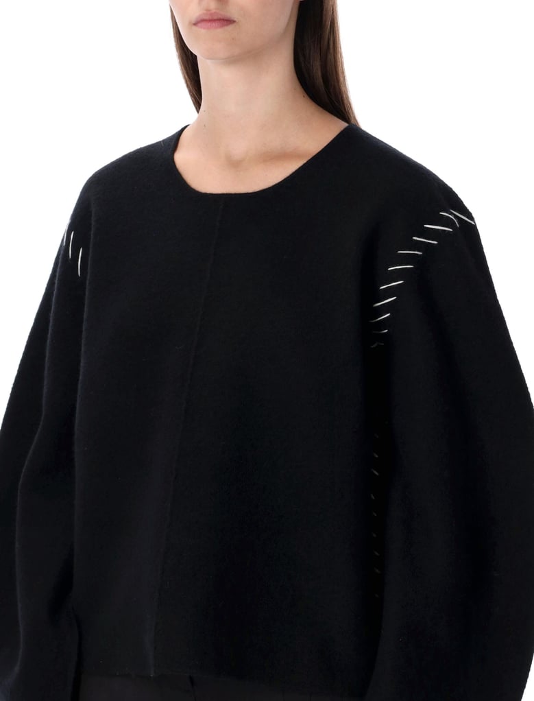 the garment oslo black wool sweater by Selfnex