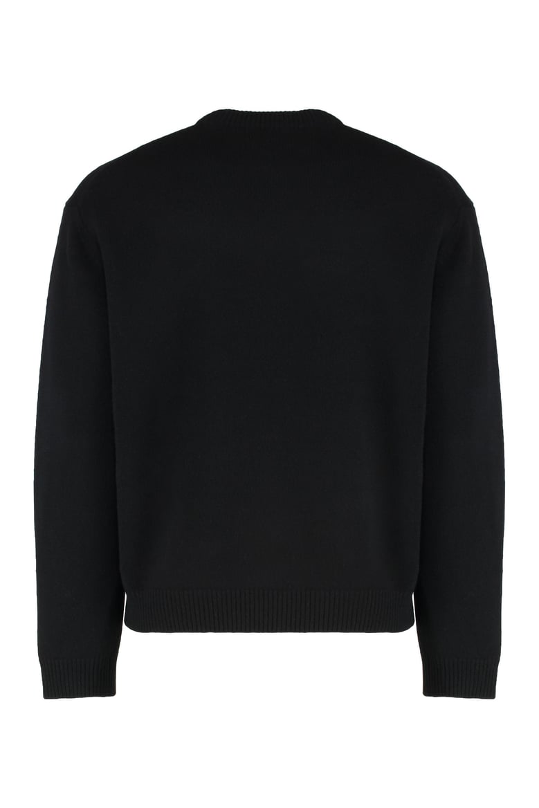 sweater with round neck in wool by Selfnex