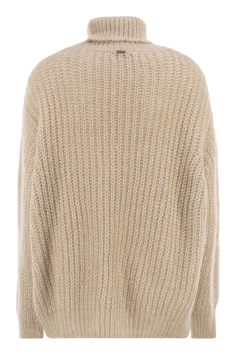 wool and alpaca turtleneck jumper by Selfnex
