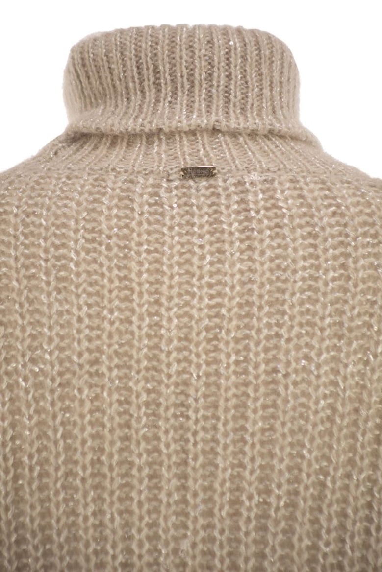 wool and alpaca turtleneck jumper by Selfnex