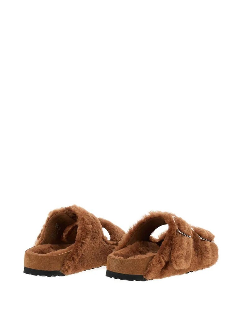 arizona shearling sandals by Selfnex