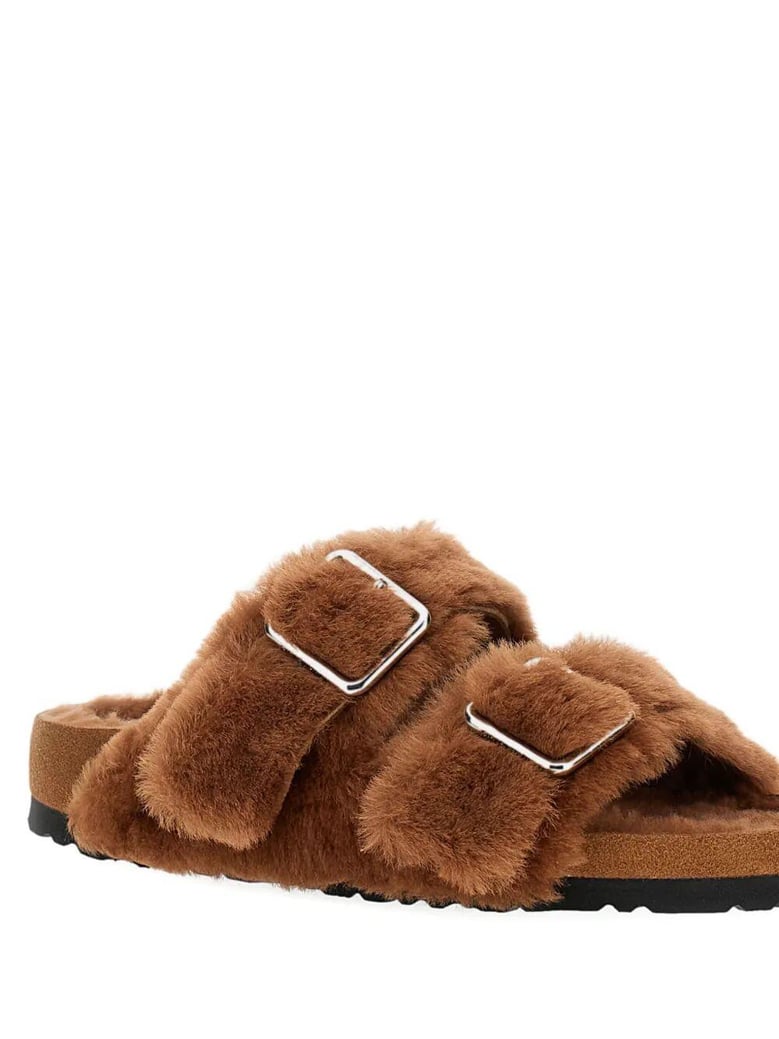 arizona shearling sandals by Selfnex