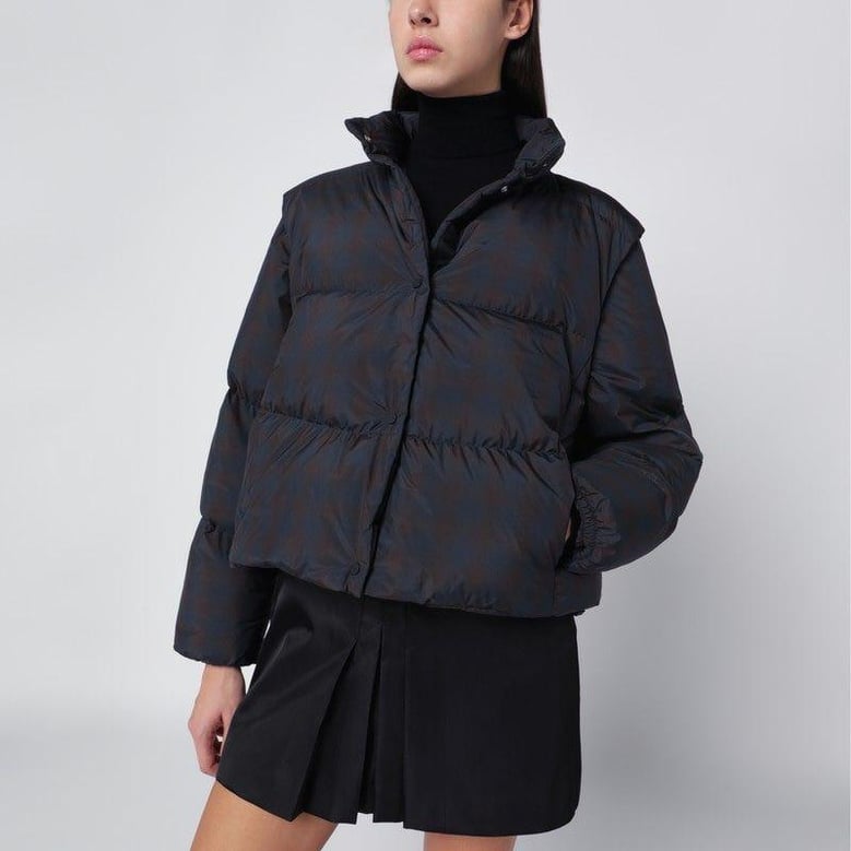 brown laminar jacket by Selfnex