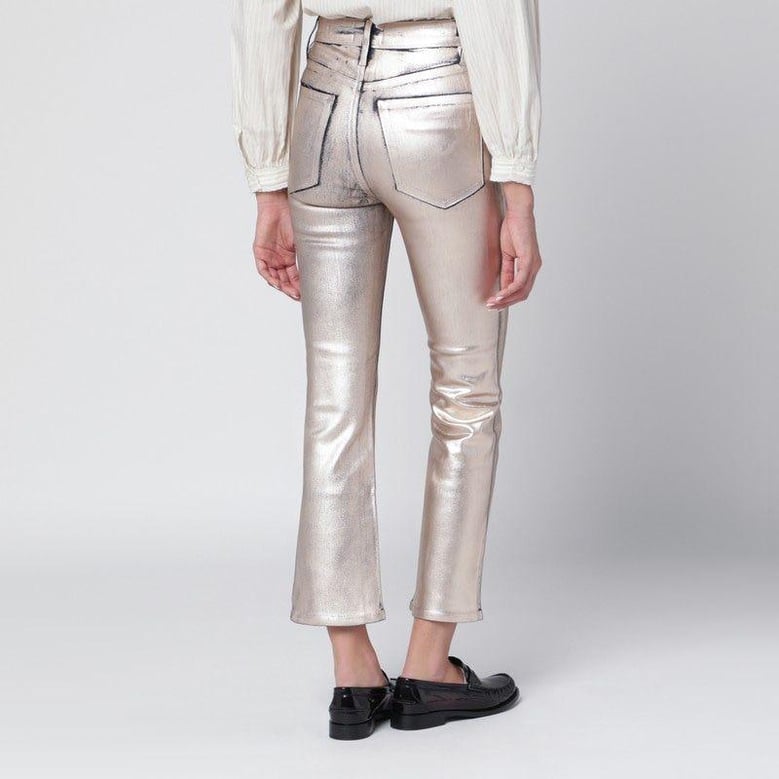 champagne the reboot cropped trousers by Selfnex