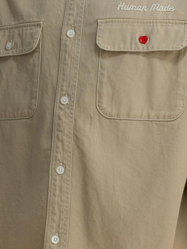 beige cotton jacket by Selfnex