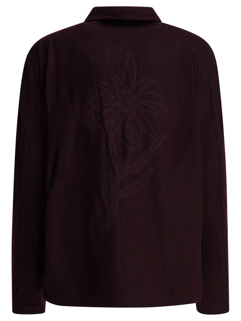 bordeaux wool blend jacket by Selfnex