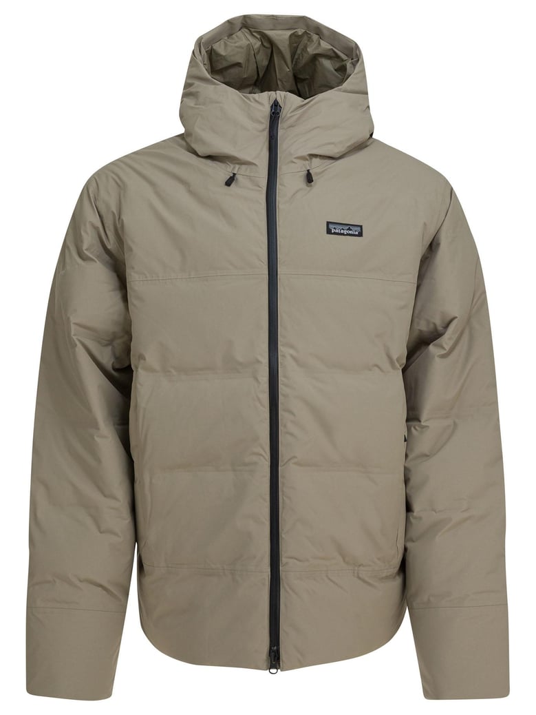 beige recycled polyester jacket by Selfnex