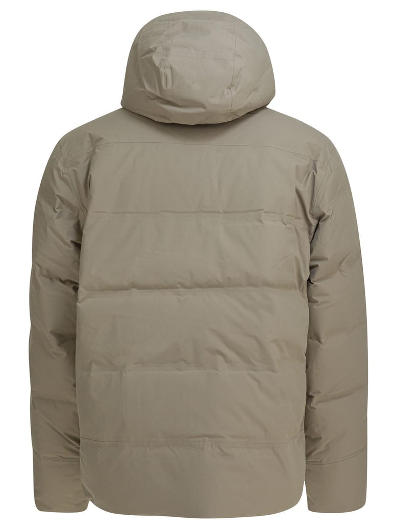 beige recycled polyester jacket by Selfnex
