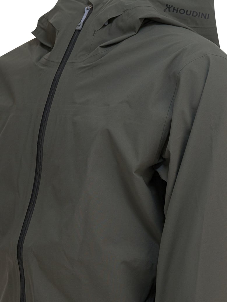 green recycled polyester jacket by Selfnex