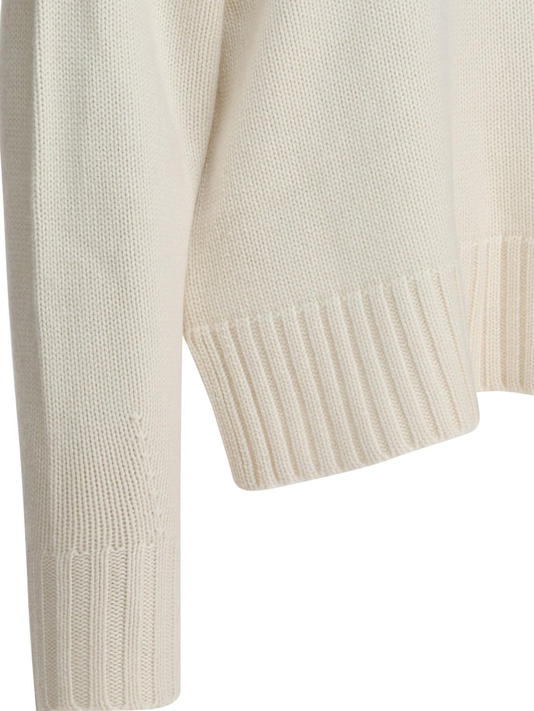 beige cashmere knitwear by Selfnex