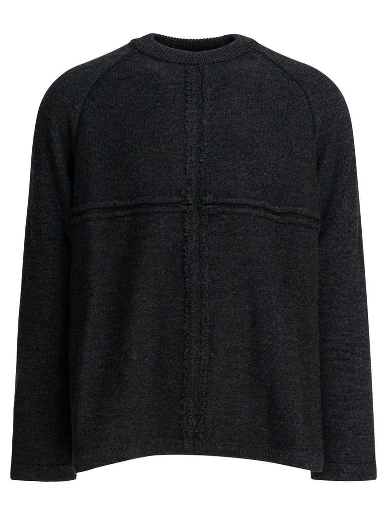 grey wool knitwear by Selfnex