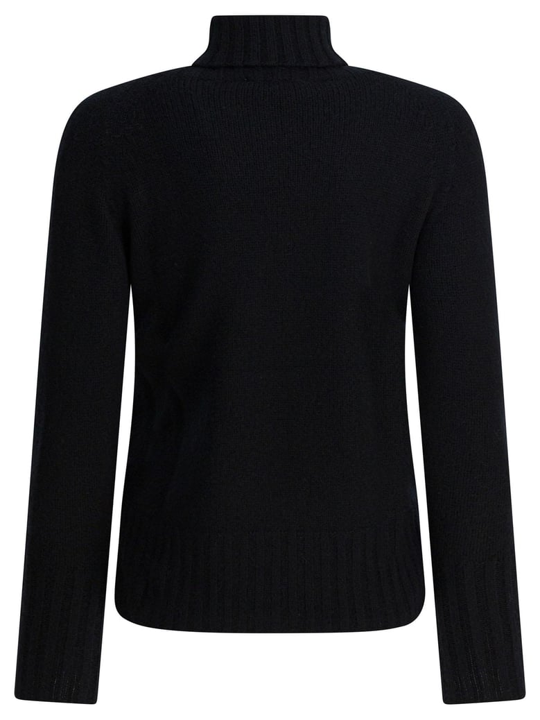 black cashmere knitwear by Selfnex