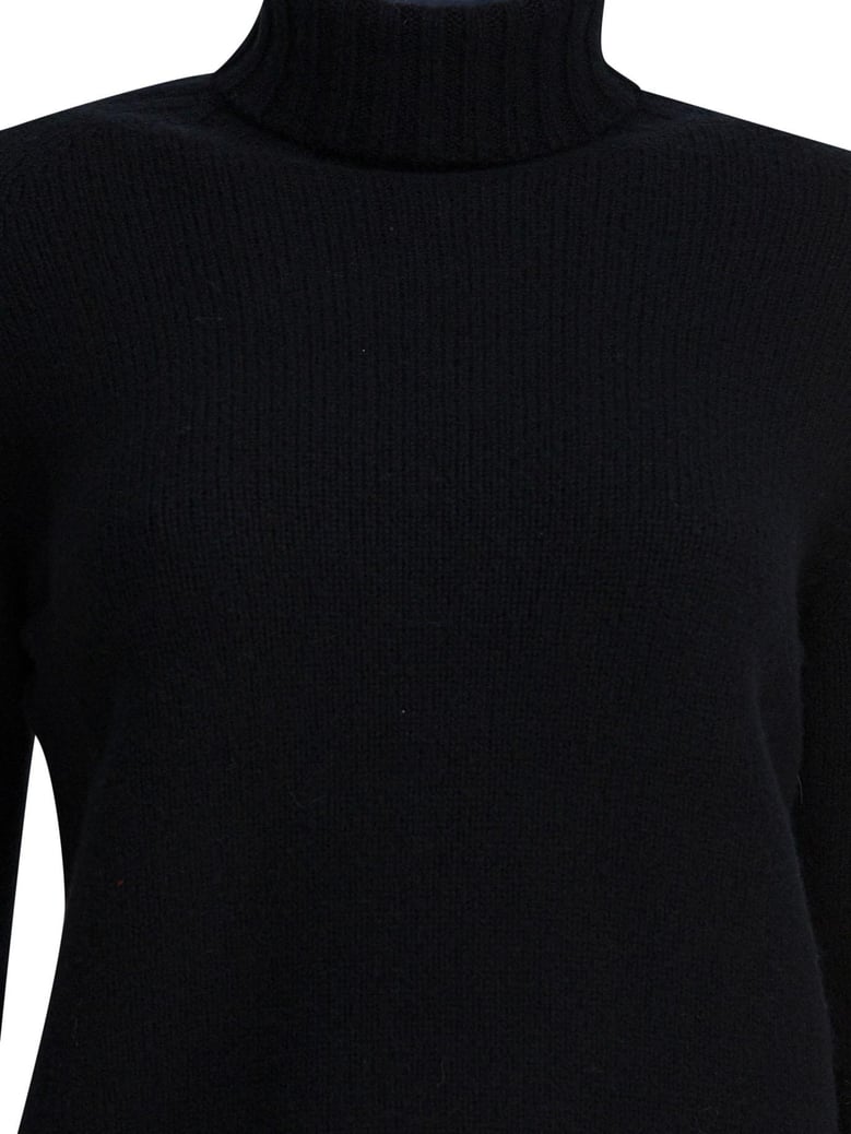black cashmere knitwear by Selfnex