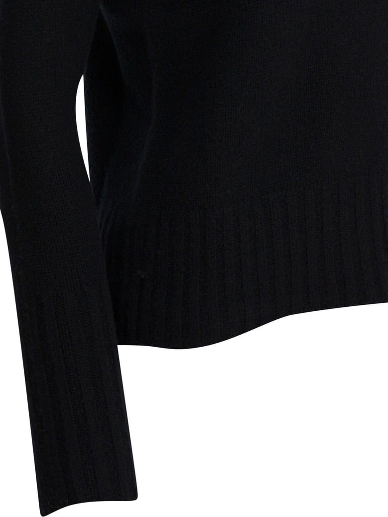 black cashmere knitwear by Selfnex