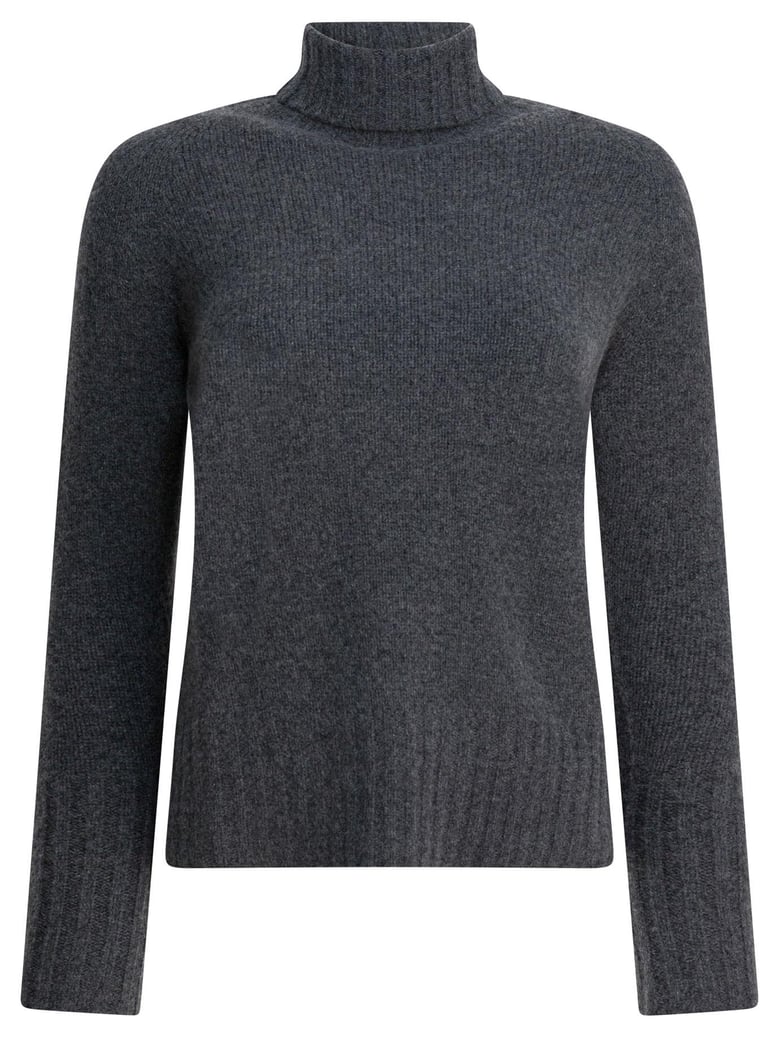 smoke grey cashmere knitwear by Selfnex