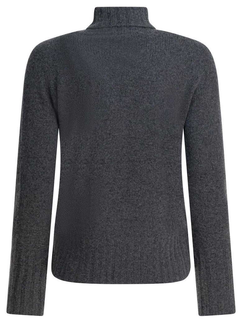 smoke grey cashmere knitwear by Selfnex