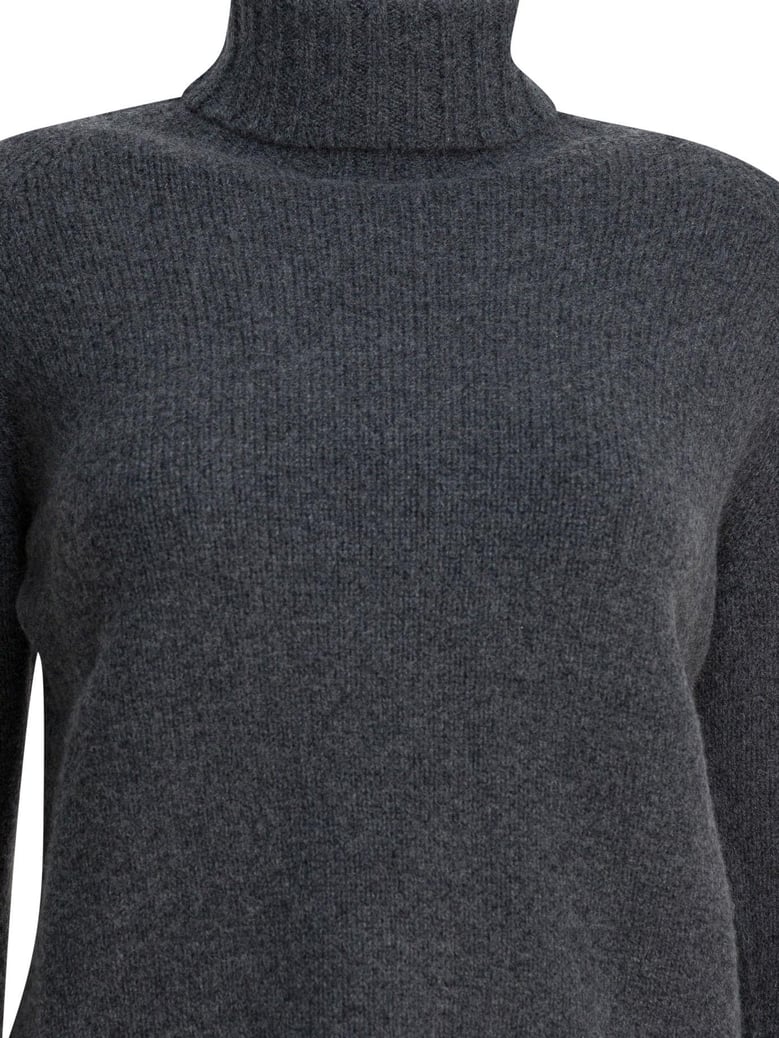 smoke grey cashmere knitwear by Selfnex