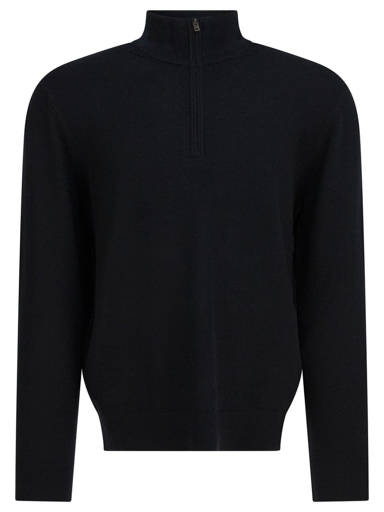 black cashmere knitwear by Selfnex
