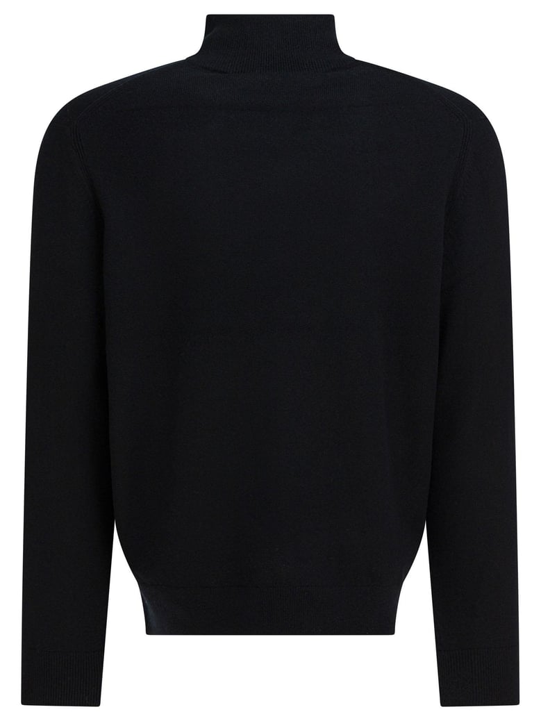 black cashmere knitwear by Selfnex