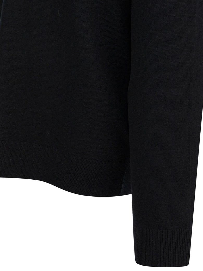 black cashmere knitwear by Selfnex