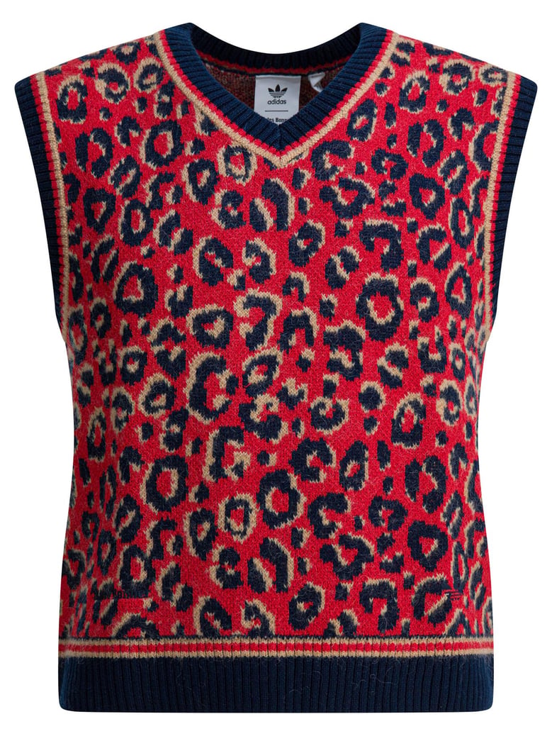 red wool blend knitwear by Selfnex