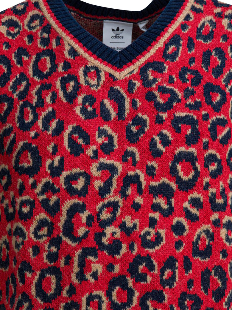 red wool blend knitwear by Selfnex