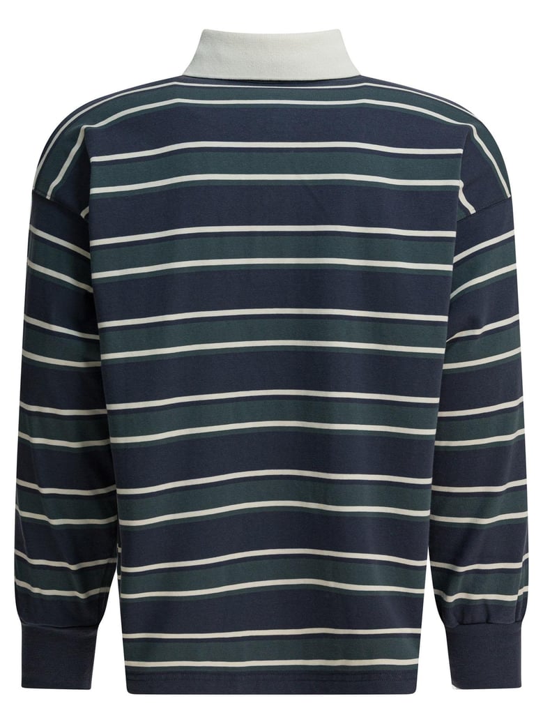 blue cotton polo shirt by Selfnex