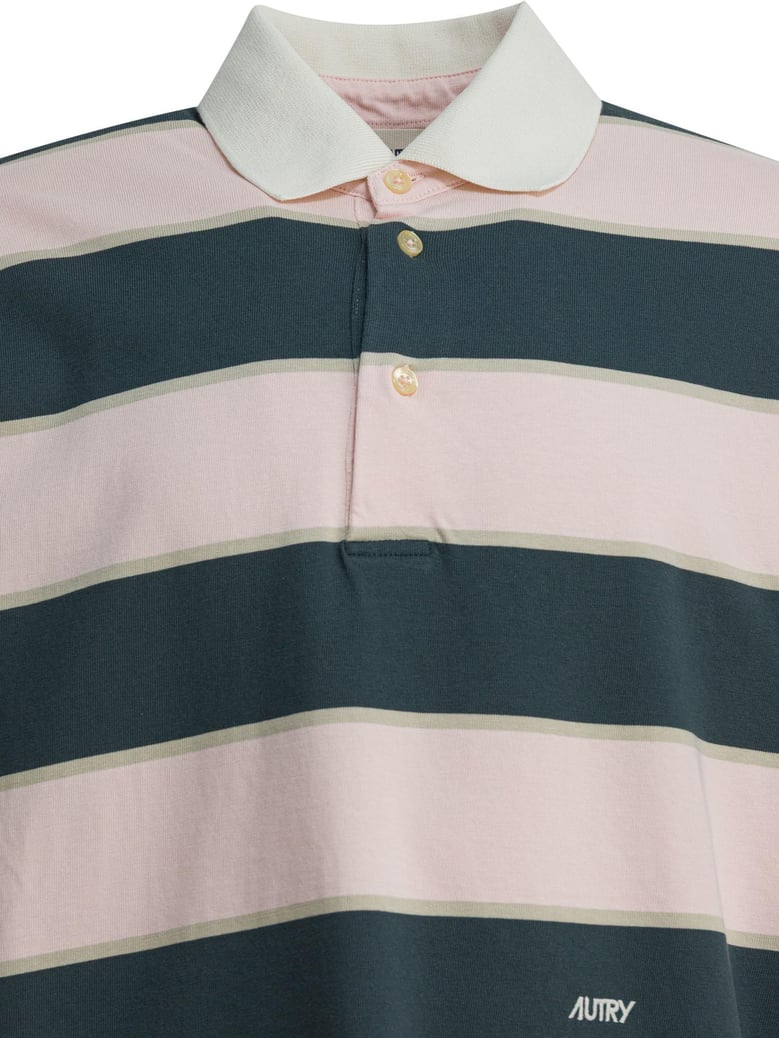 pink cotton polo shirt by Selfnex