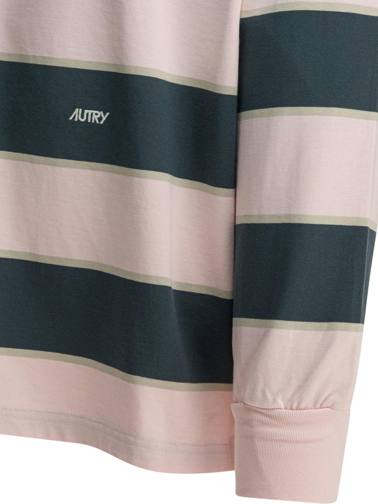 pink cotton polo shirt by Selfnex