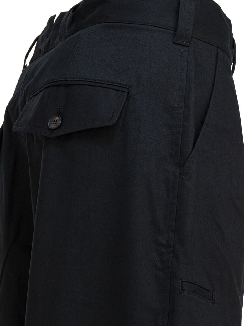 black cotton trousers by Selfnex