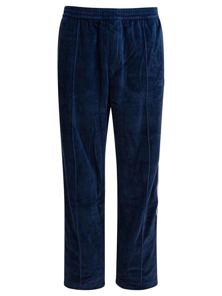 blue polyester cotton trousers by Selfnex