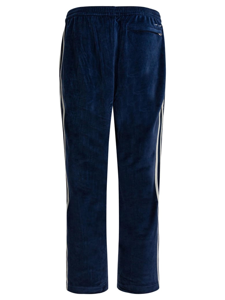 blue polyester cotton trousers by Selfnex