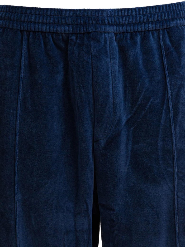 blue polyester cotton trousers by Selfnex