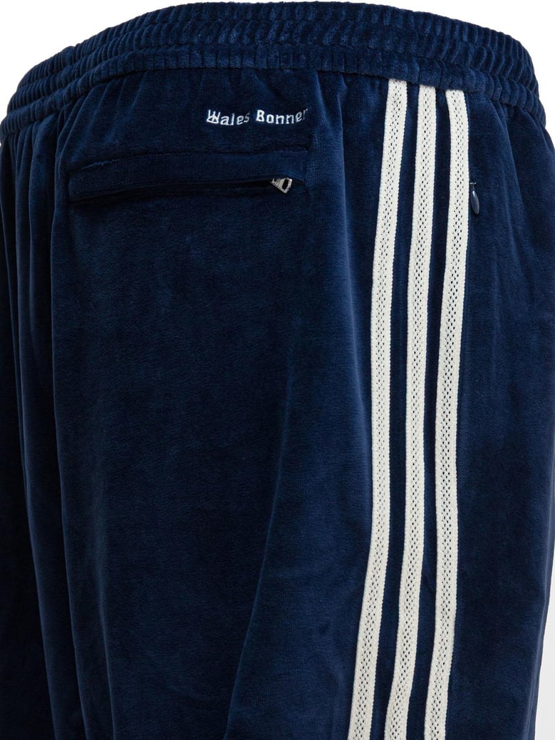 blue polyester cotton trousers by Selfnex