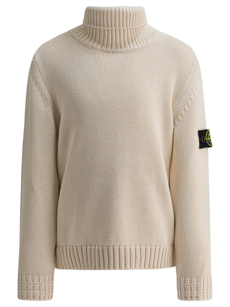 white cotton blend knitwear by Selfnex