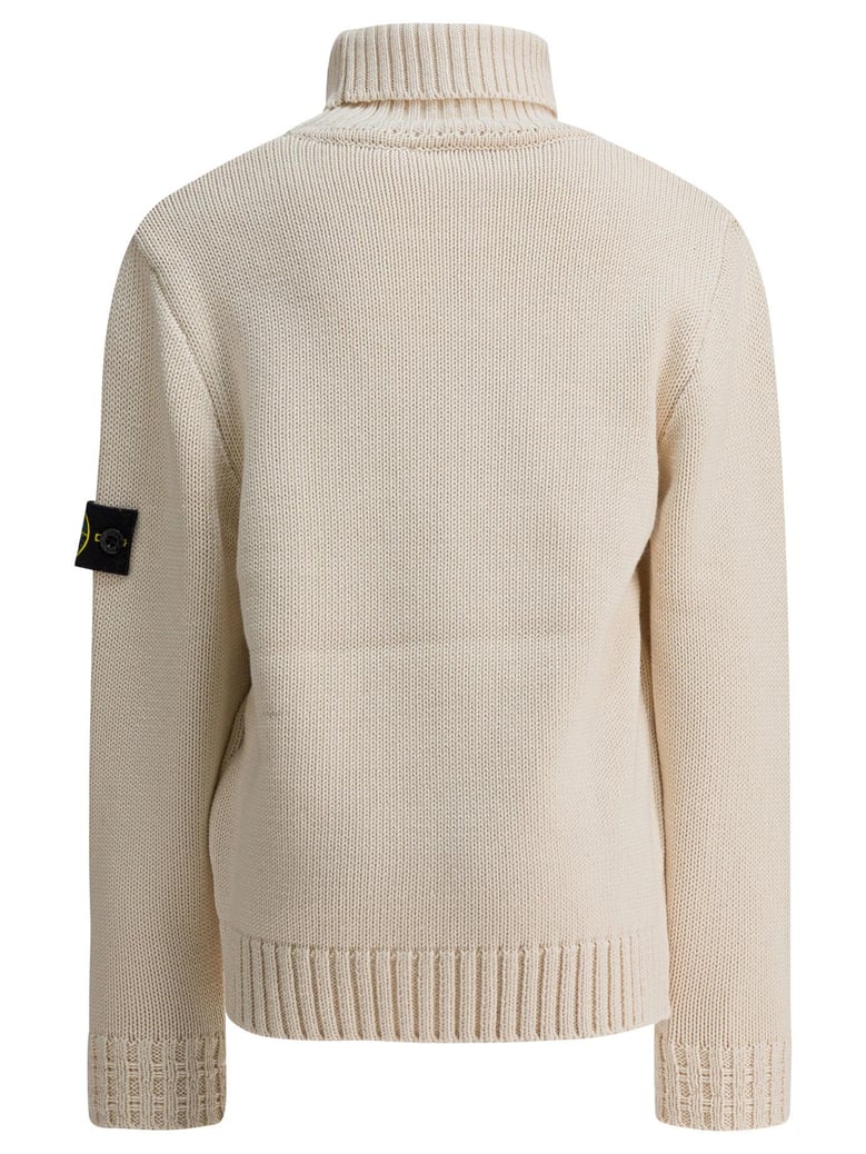 white cotton blend knitwear by Selfnex