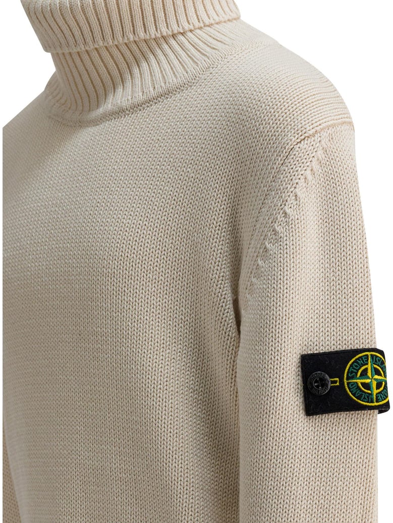 white cotton blend knitwear by Selfnex