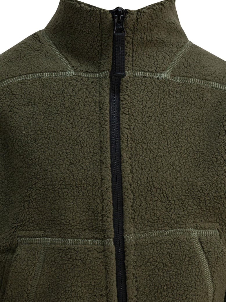 green cotton blend sweatshirt by Selfnex