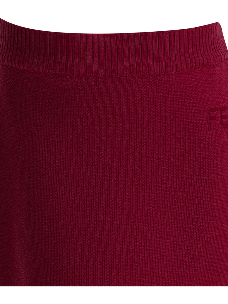 bordeaux wool skirt by Selfnex