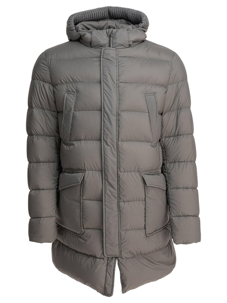 grey down jacket by Selfnex
